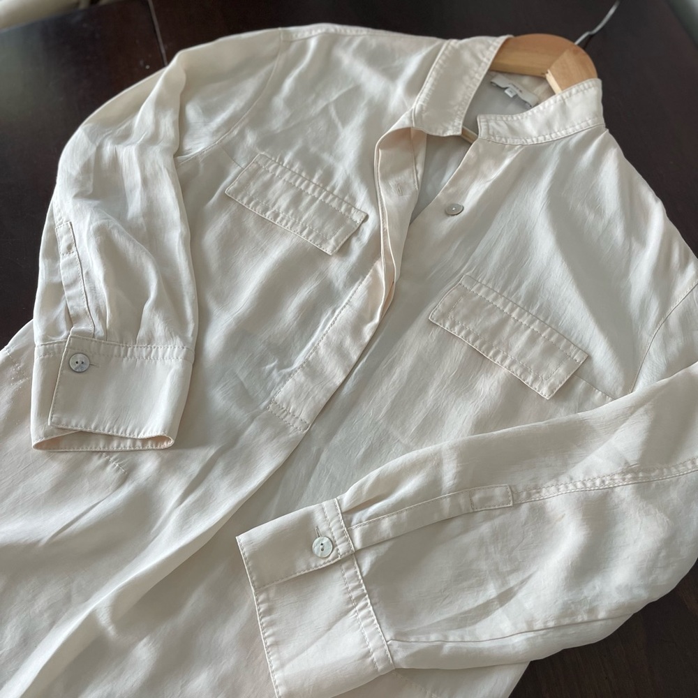 Vince shirt dress with mother of pearl buttons - Picture 2 of 14